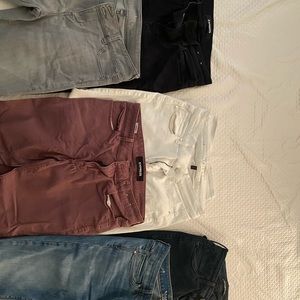 6 pairs of skinny jeans